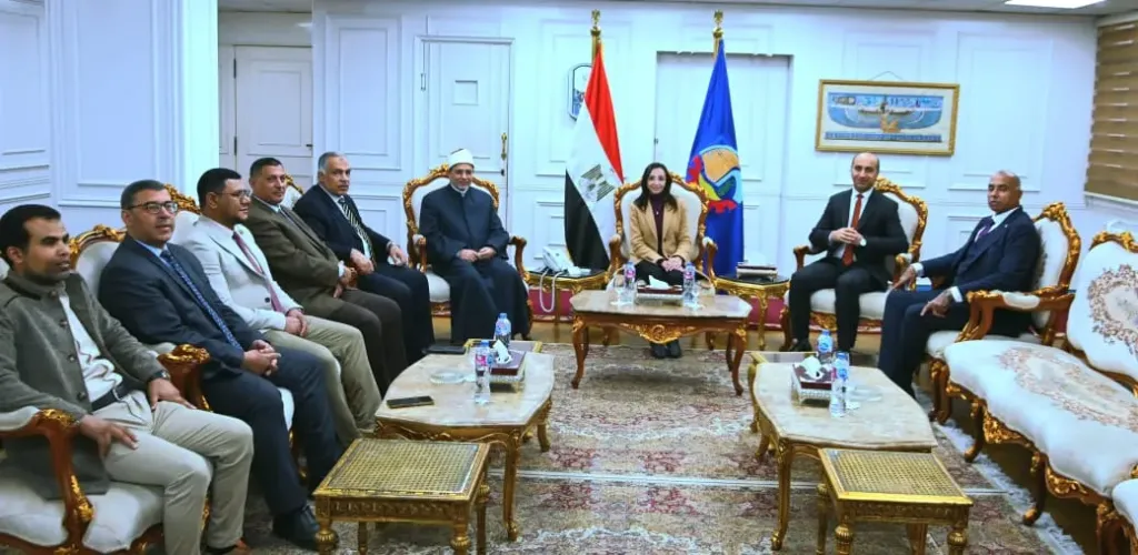 محافظ البحيرة تستقبل رئيس جامعة الأزهر لوضع حجر أساس مبنى المجمع التعليمي وافتتاح كلية الطب البيطري