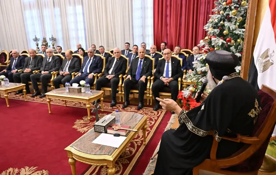 للتهنئة بعيد الميلاد المجيد .. البابا تواضروس يستقبل رئيس وأعضاء مجلس القضاء الأعلى والنائب العام