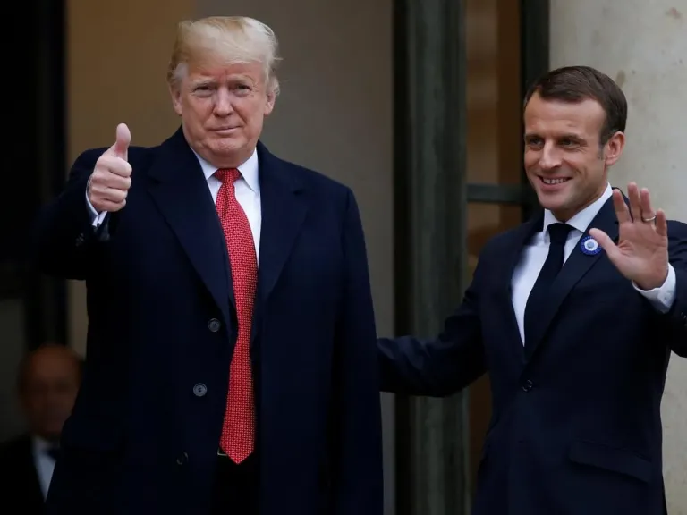 ترامب وماكرون
