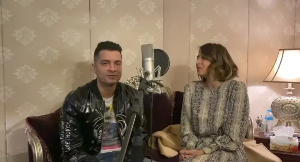 دينا غبور تثير الجدل بظهورها مع حسن شاكوش