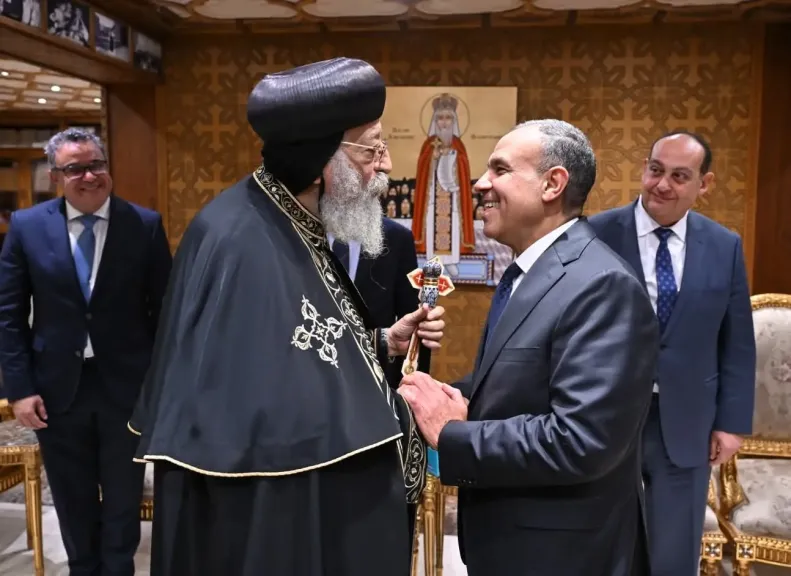 قداسة البابا تواضروس يستقبل وزير الخارجية للتهنئة بعيد الميلاد المجيد