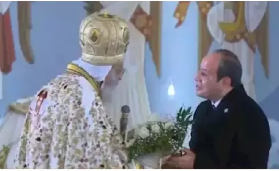 الرئيس السيسي من كاتدرائية ميلاد المسيح: أدعو المصريين إلى الوحدة وأن يكونوا على قلب رجل واحد.. لن نسمح لأحد بأن يفرق بيننا