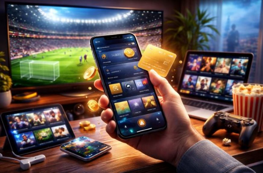 محافظ مدمجة في تطبيقات الترفيه