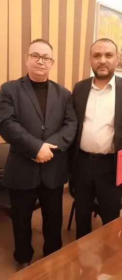 الدكتور احمد القلعاوي ومحرر النهار