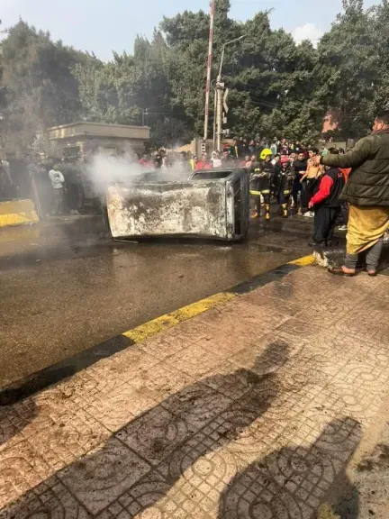 حريق مفاجئ في سيارة سوزوكي بقليوب.. والحماية المدنية تتدخل