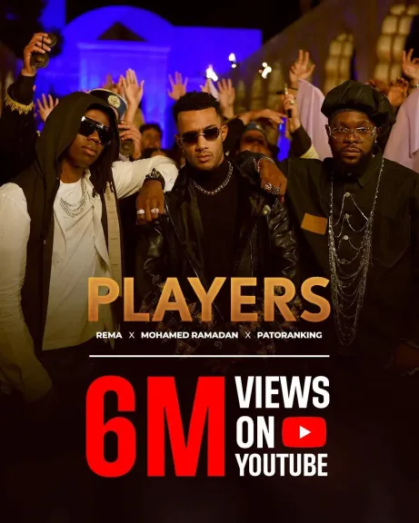 Players تهدى محمد رمضان 6 مليون مشاهدة عبر موقع اليوتيوب