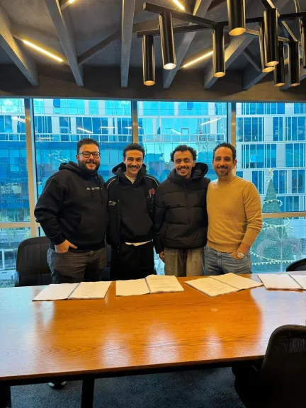 أحمد غزي وكزبرة وإياد صالح وطارق الجنايني