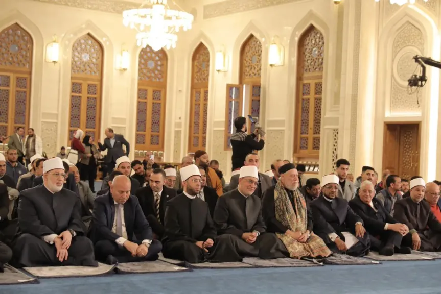 مفتي الجمهورية يشهد احتفال وزارة الأوقاف بذكرى الإسراج والمعراج بمسجد العزيز الحكيم بالمقطم