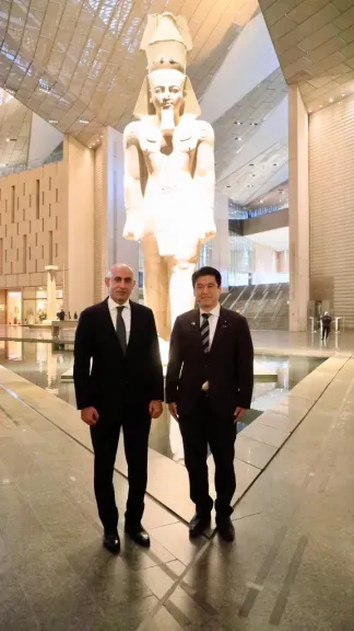 وزير التعليم ونظيره الياباني في جولة بالمتحف المصري الكبير لتعزيز التعاون الثقافي