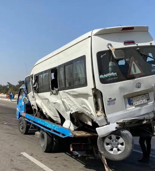 إصابة 10 أشخاص في انقلاب ميكروباص بطريق وصلة أبو سلطان في الإسماعيلية