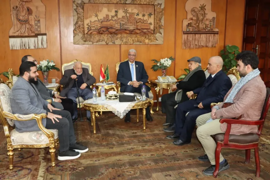 رئيس جامعة المنوفية يتابع تطوير مستشفى منشأة سلطان وتنفيذ مدينة جامعية لطالبات المعهد الفني للتمريض