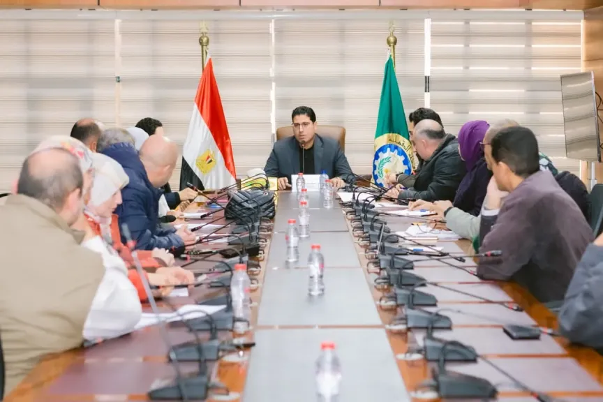 العدل يترأس  اجتماع متابعة أعمال انشاء محطة معالجة الصرف الصناعي بالمنطقة الصناعية بجمصة