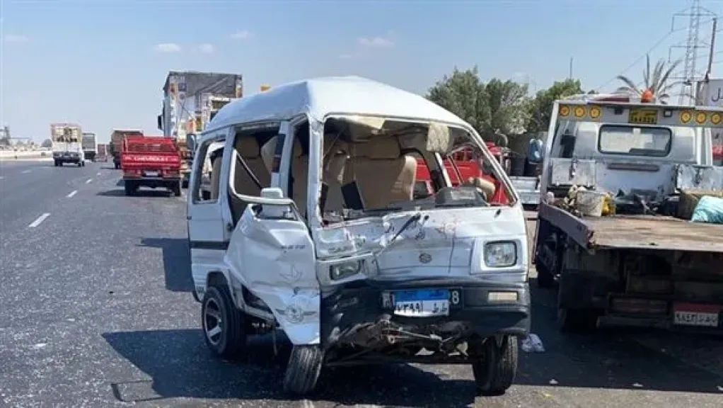 إصابة 3 أشخاص في إنقلاب سيارة سوزوكي قبل ميت عاصم ببنها