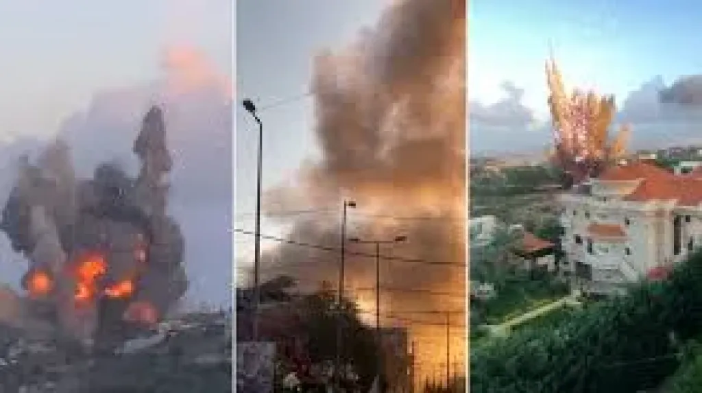 موجة غارات إسرائيلية تضرب عمق الجنوب اللبناني والبقاع .