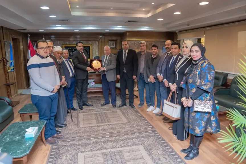 وفد مستقبل وطن سوهاج يهنئ المحافظ ومدير الأمن والقيادات الشرطية بعيد الشرطة