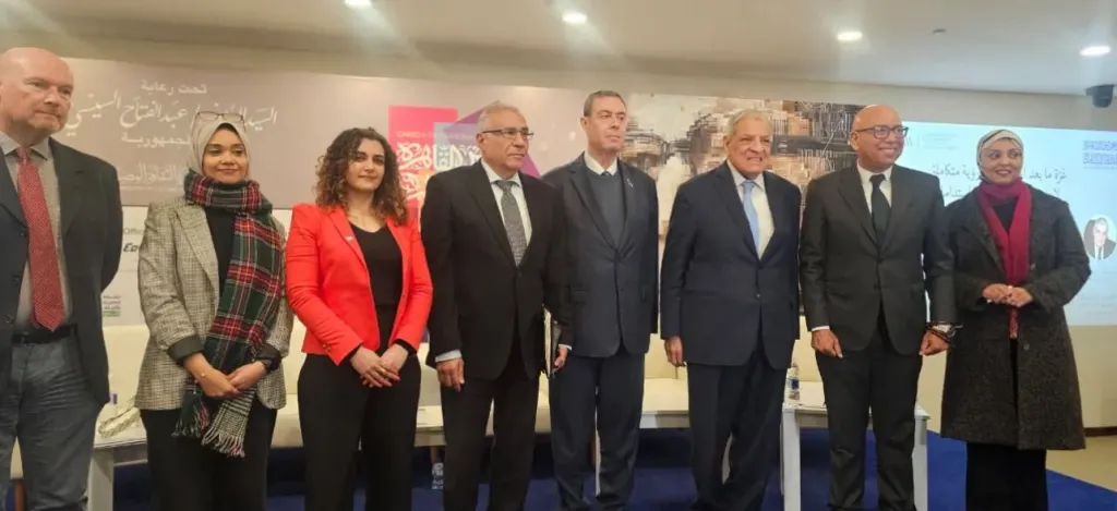 السفير دياب اللوح يشارك في ندوة بمعرض القاهرة الدولي للكتاب حول الرؤية المتكاملة لإعادة إعمار قطاع غزة ما بعد الحرب