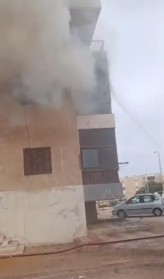 ماس كهربائي يؤدى إلى حريق بأحد الشقق السكنية بمساكن الأوقاف بطور سيناء