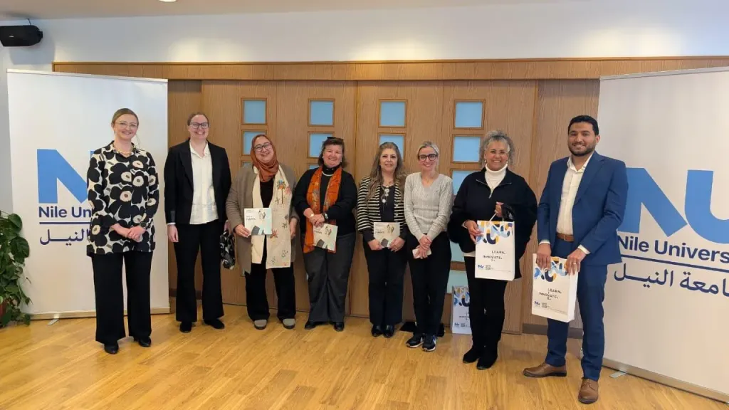 جامعة النيل تستقبل وفداً رفع المستوي من جامعة هامك ومنظمة الفاو