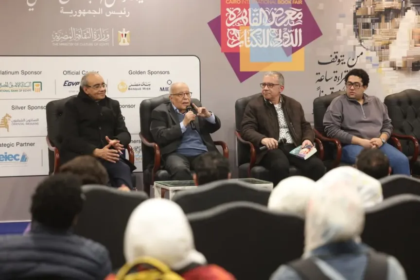 محمد فاضل من معرض الكتاب: الدراما فن مقدس وسيرة وطن تُكتب بالصورة والحكاية