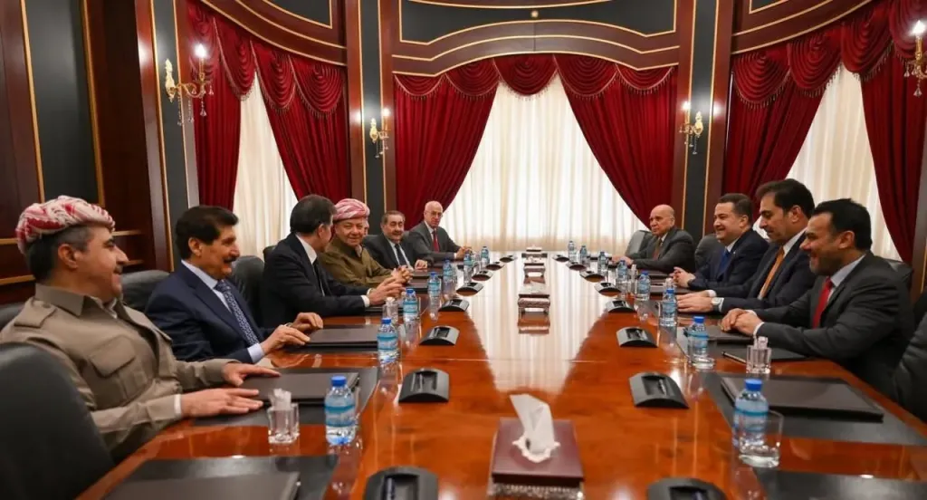 بارزاني يبحث مع وفد رفيع المستوى من الإطار التنسيقي مستجدات العملية السياسية في العراق