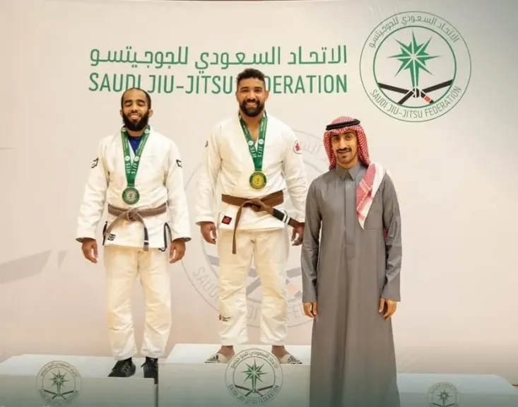 محمد دولفين وسيف حمدالله يتوجان بذهبية بطولة أبها للجوجيتسو بالسعودية