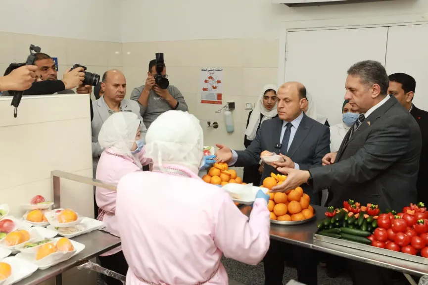 محافظ كفرالشيخ يفتتح مطبخ مستشفى فوه المركزي بعد تطويره لضمان جودة التغذية للمرضى