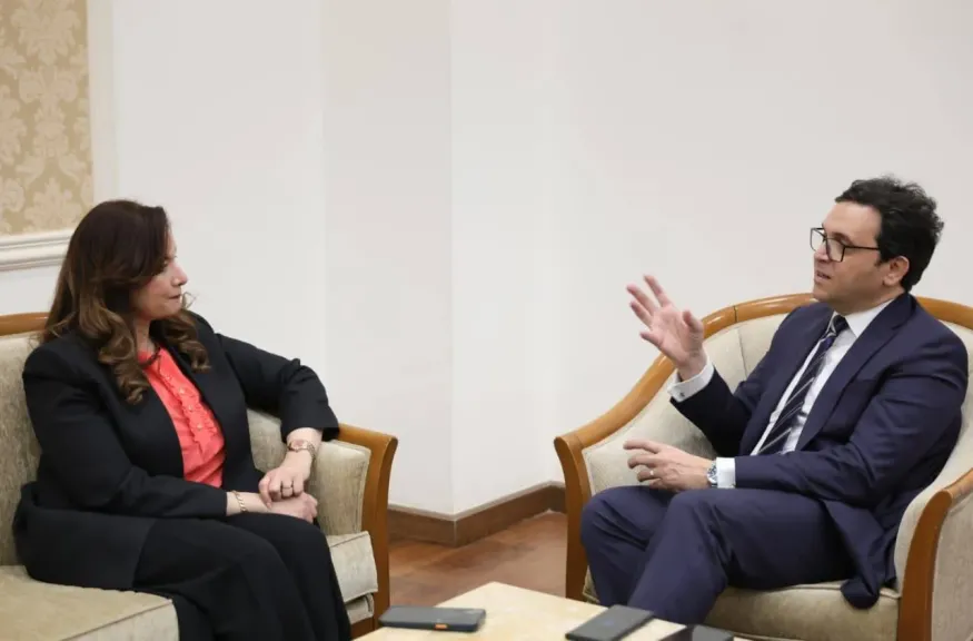 الدكتور أحمد فؤاد هنو وزير الثقافة والدكتورة رشا صالح