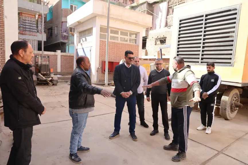 تفقد مفاجئ لمحطة رفع الصرف الصحي بميت حلفا.. رئيس الشركة يشدد على السلامة والصيانة