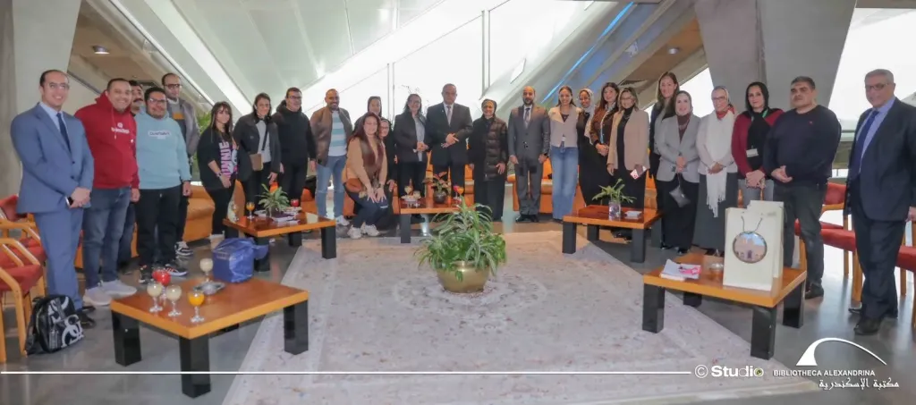 مكتبة الإسكندرية تستقبل وفد من دير الأنبا إبرام