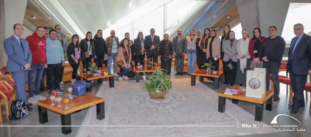 مكتبة الإسكندرية تستقبل وفد من دير الأنبا إبرام