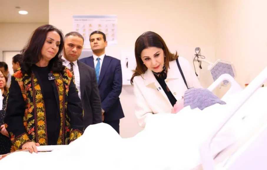 وزيرة التضامن الاجتماعي تتفقد مستشفى أهل مصر لعلاج الحروق بالقاهرة الجديدة بحضور هبه السويدي  و ماجدة الرومي