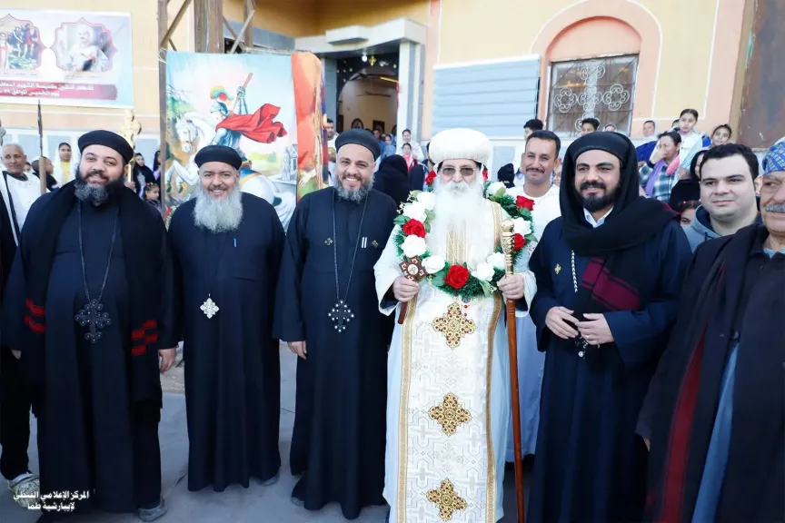 أسقف طما يدشن كنيسة «الشهيد العظيم استفانوس» بقرية المدمر محافظة سوهاج