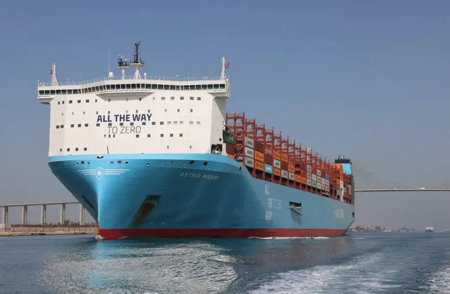 في أولى رحلاتها البحرية عبر القناة..  قناة السويس تشهد عبور سفينة الحاويات ASTRID MAERSK