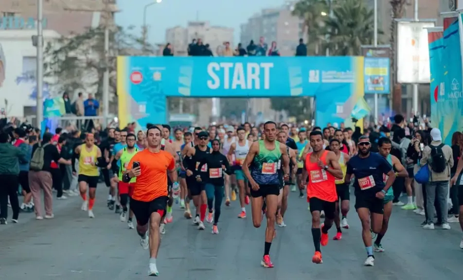 بمشاركة أكثر من ٨٠٠٠ متسابق من جنسيات مختلفة   ختام  أكبر مارثون رياضي بالقاهرة