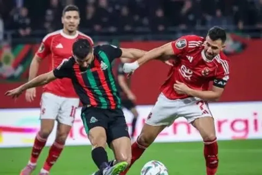 لقطات من مباراة الأهلي والجيش الملكي في الجولة الماضية