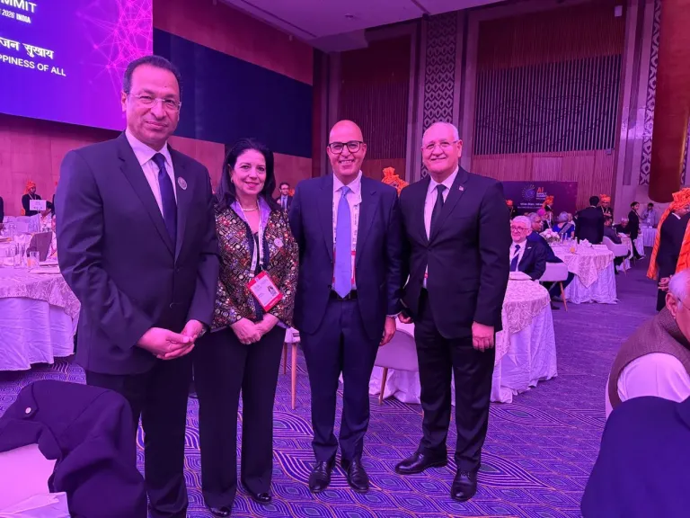 وزير الاتصالات يلقي كلمة مصر خلال جلسة القادة ضمن فعاليات قمة تأثير الذكاء الاصطناعي AI Impact Summit 2026 في الهند