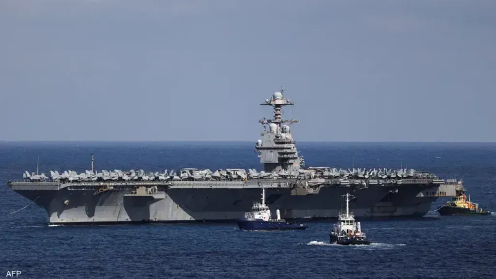 حاملة الطائرات الأميركية جيرالد فورد تتجه للرسو في إسرائيل