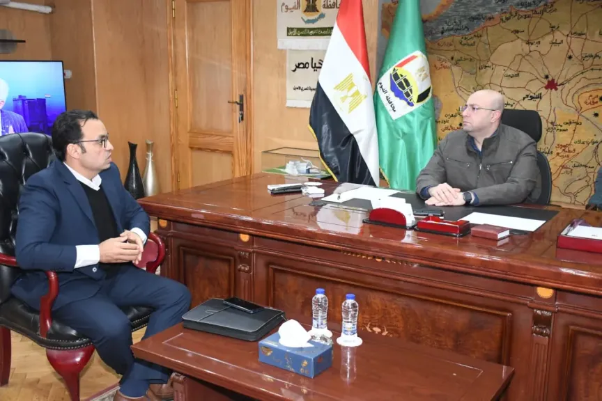 محافظ الفيوم يستقبل رئيس الجهاز التنفيذي لمشروعات الهيئة القومية لمياه الشرب والصرف الصحي