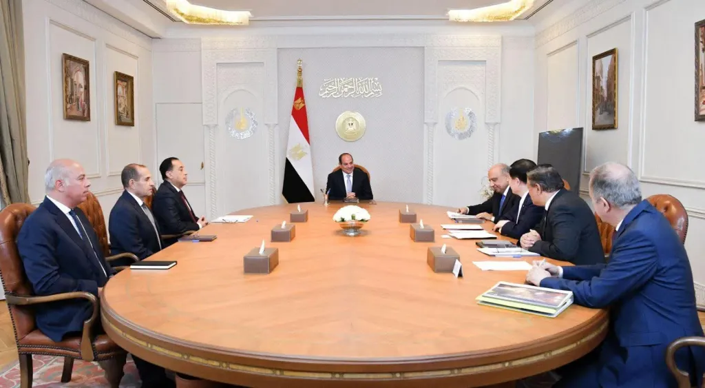 الرئيس عبد الفتاح السيسي يبحث مع رئيس شركة GCL الصينية سبل التعاون في مجال الطاقة المتجددة