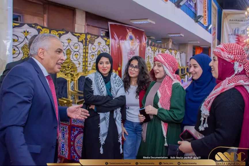 أجواء رمضانية مميزة تجمع الطلاب الوافدين في إفطار سنوي بجامعة طنطا