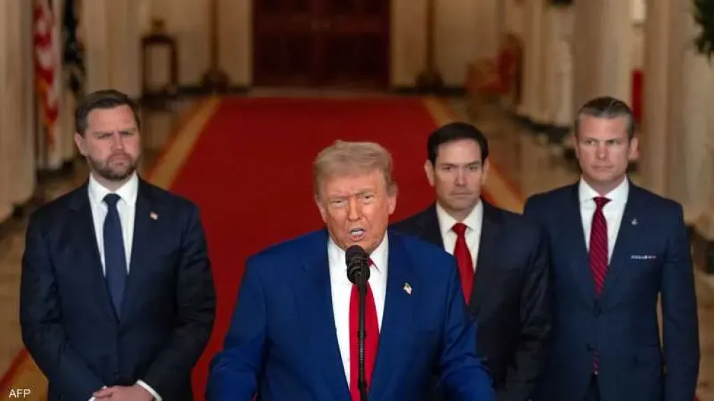 الرئيس الأميركي يعلن بدأنا عمليات قتالية واسعة النطاق ضد إيران