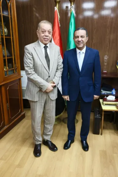 النائب أسامة شرشر يلتقى اللواء عمرو الغريب محافظ المنوفية