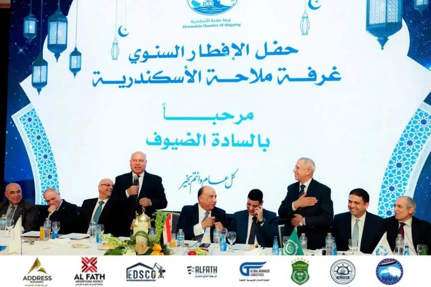 بحضور الفريق كامل الوزير وزير النقل  .. غرفة الملاحة تنظم حفل إفطارها السنوي بحضور قيادات الملاحة