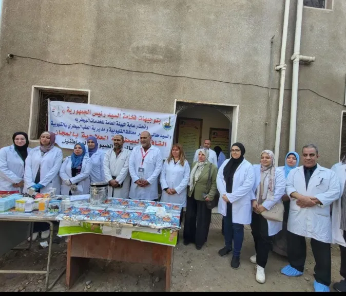 علاج مجاني للماشية والطيور.. قافلة بيطرية تكشف على أكثر من 1300 حالة