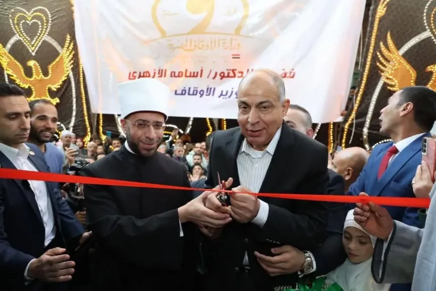 وزير الأوقاف ومحافظ المنيا يفتتحان مسجد ”الشيخ دوداي” ويشهدان فعاليات خيرية وقرآنية كبرى بمغاقة