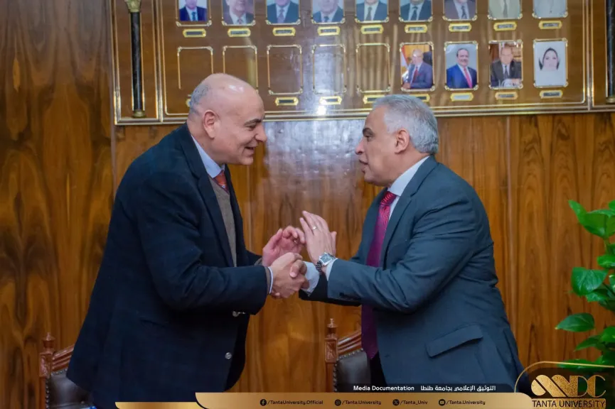 بحث التعاون الأكاديمي والطبي بين جامعتي طنطا ومدينة السادات ضمن تحالف الدلتا