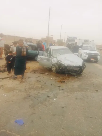 قبل الإفطاربدقائق.. مصرع وإصابة 4 أشخاص إثر حادث تصادم سيارتين ملاكي في قنا