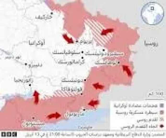القوات الروسية تقترب من سلوفيانسك بشرق أوكرانيا