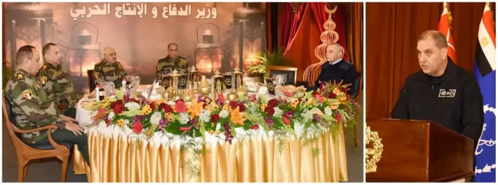 وزير الدفاع يلتقي مقاتلي القوات الجوية ويشاركهم تناول وجبة الإفطار