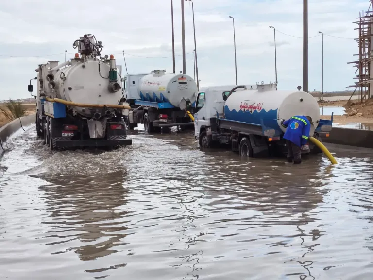 طقس غير مستقر وأمطار غزيرة بمحافظة كفرالشيخ